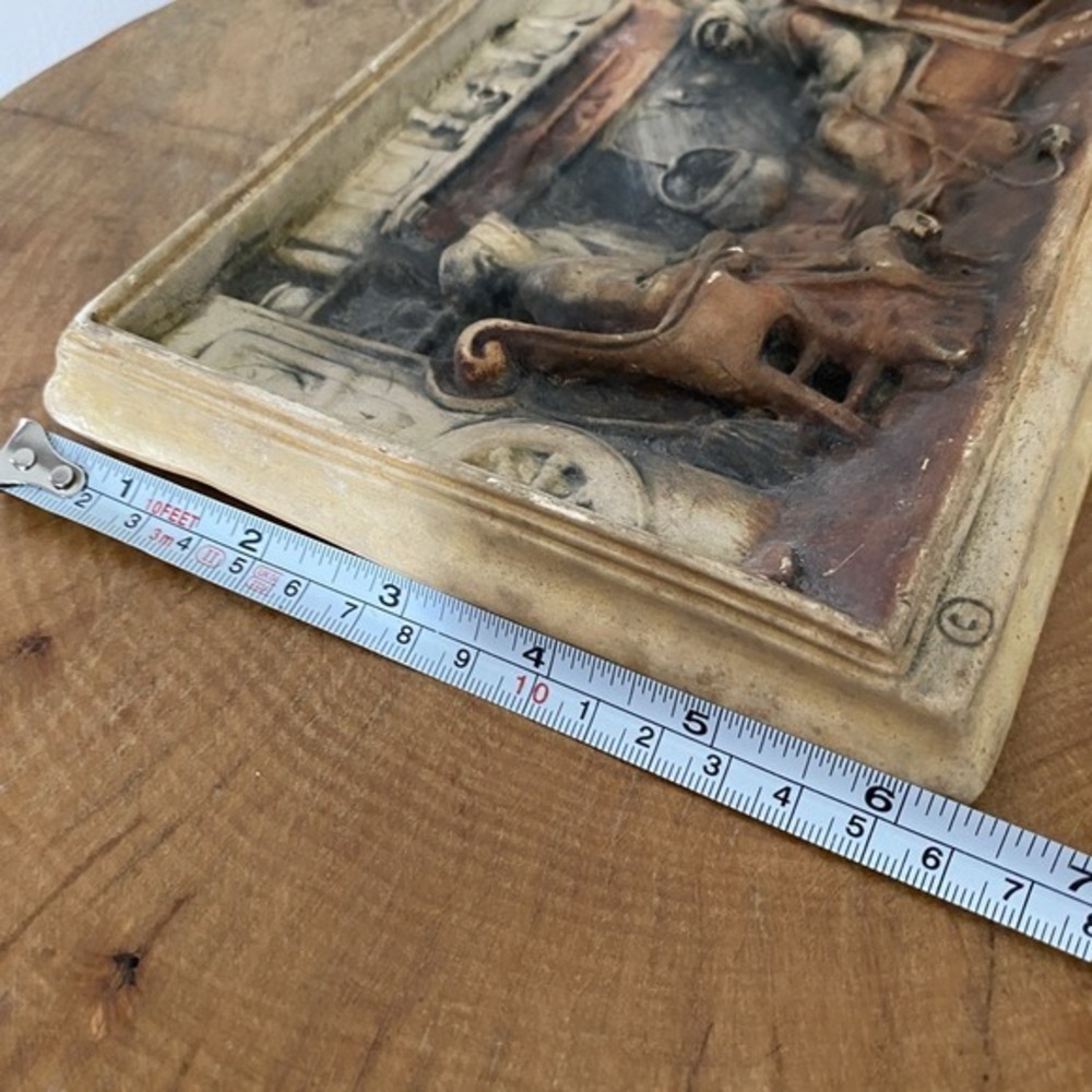 Vintage 3D Molded Wall Plaque Friendship Ceramic‎ - Picture 6 of 7